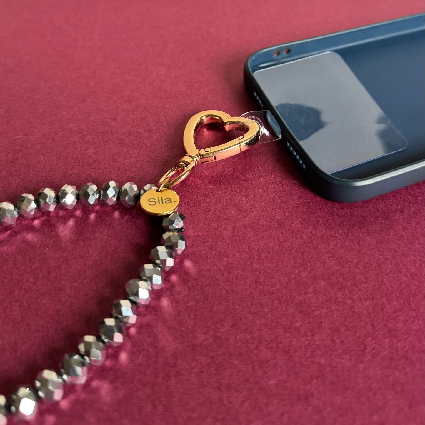 Tasbih phone-argenté