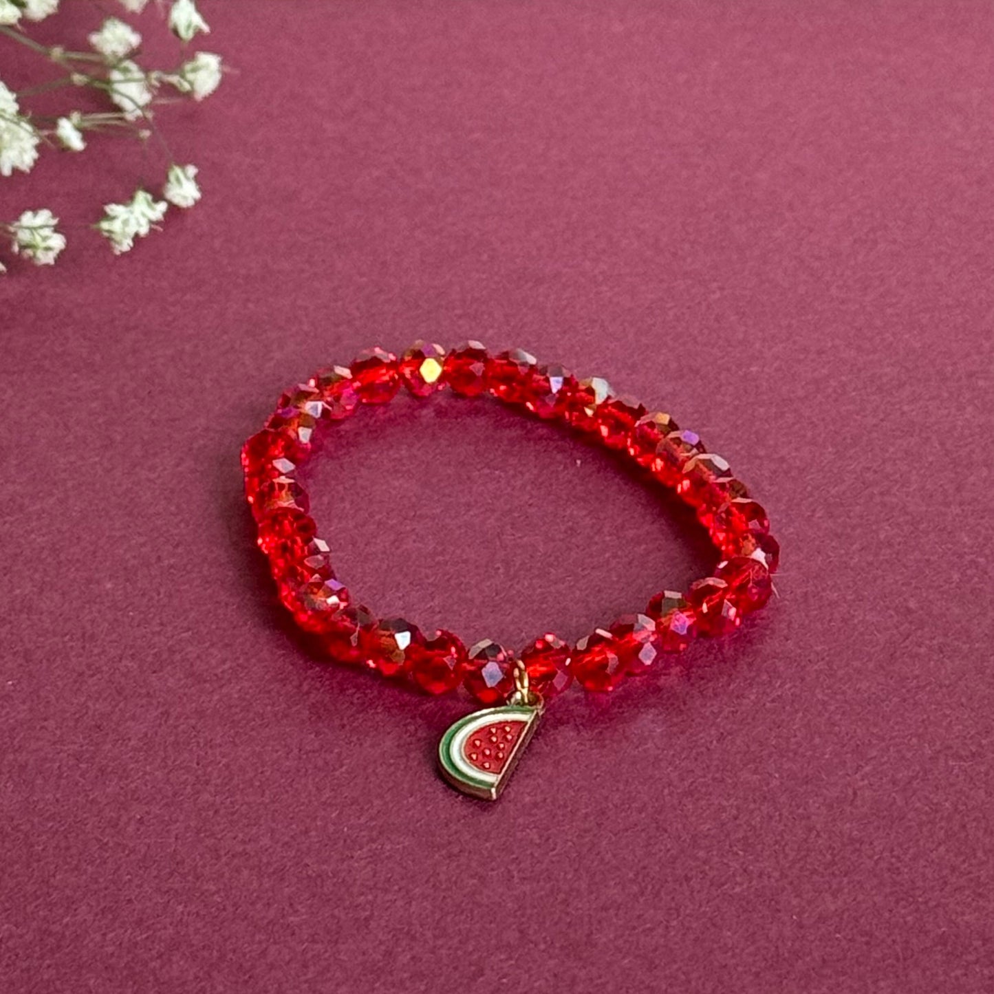 Bracelet tasbih-rouge