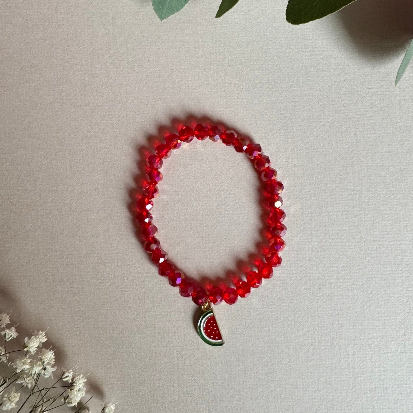 Bracelet tasbih-rouge