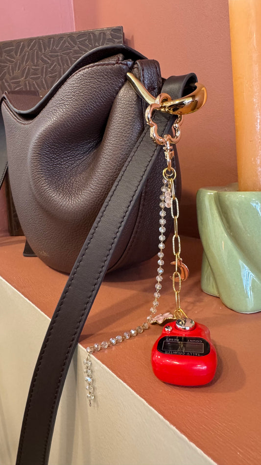 bijou sac tasbih doré et rouge