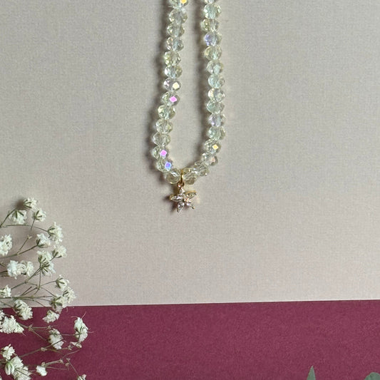 Bracelet tasbih-Blanc/doré