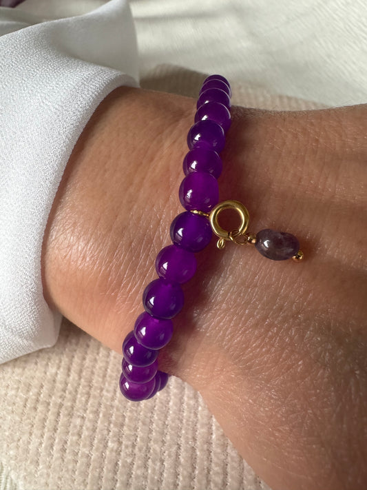 Bracelet tasbih "minimaliste violet"