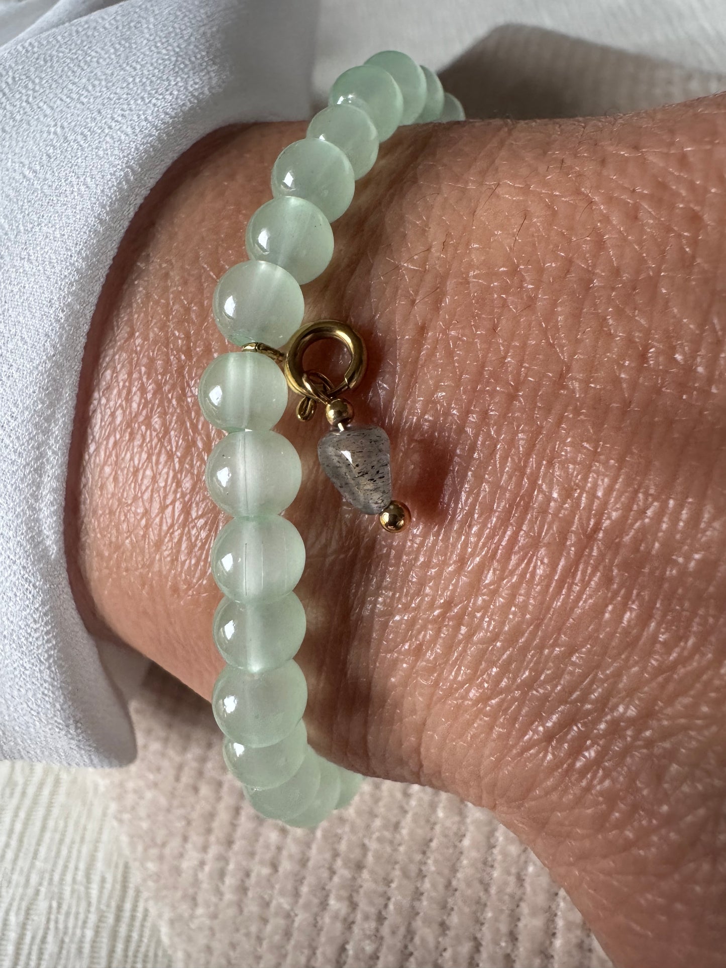 Bracelet tasbih "minimaliste vert"