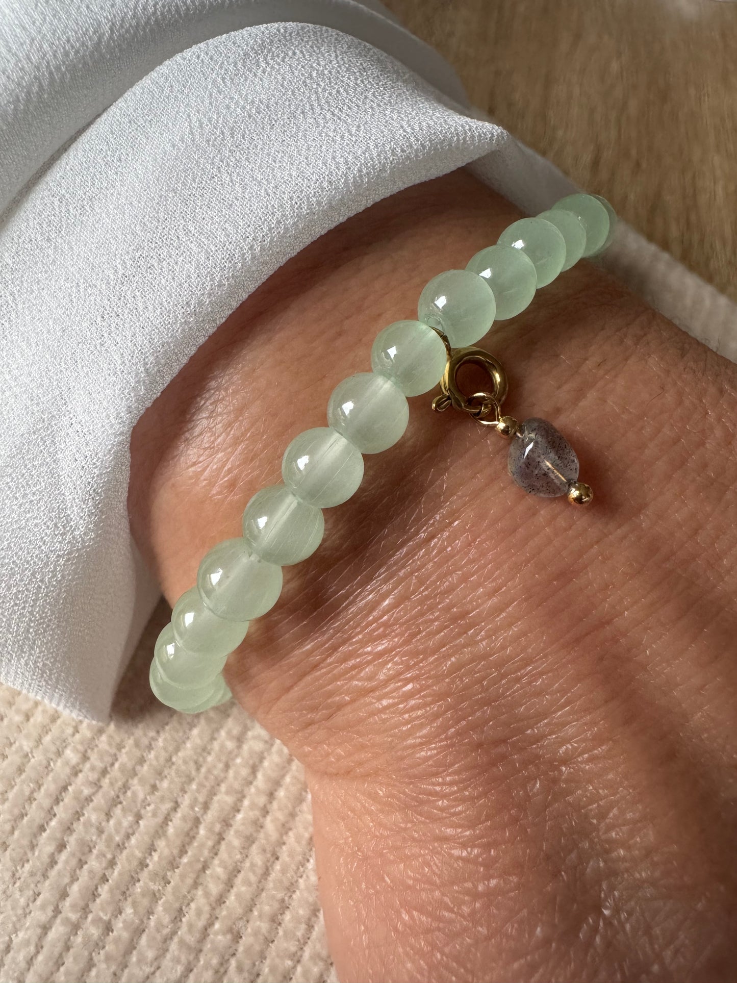Bracelet tasbih "minimaliste vert"